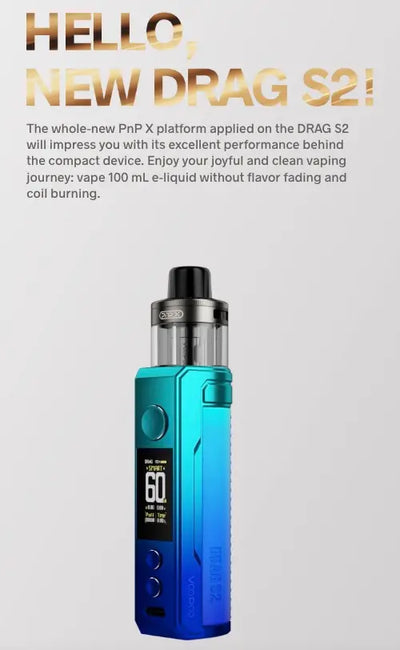 Voopoo Drag S2 Mod Pod Kit 60W 5mL