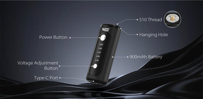 Yocan Kodo Plus 510 Vaporizer Battery 900mAh