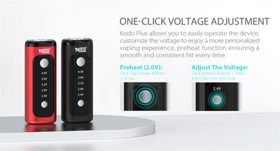 Yocan Kodo Plus 510 Vaporizer Battery 900mAh
