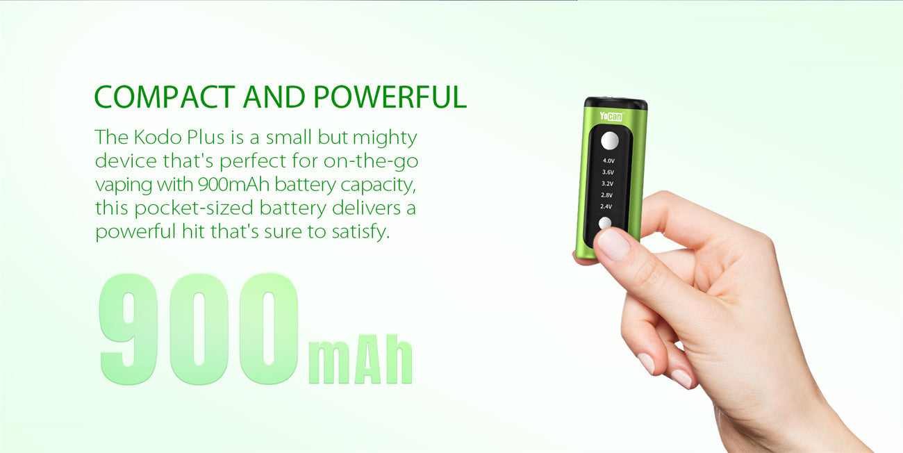 Yocan Kodo Plus 510 Vaporizer Battery 900mAh