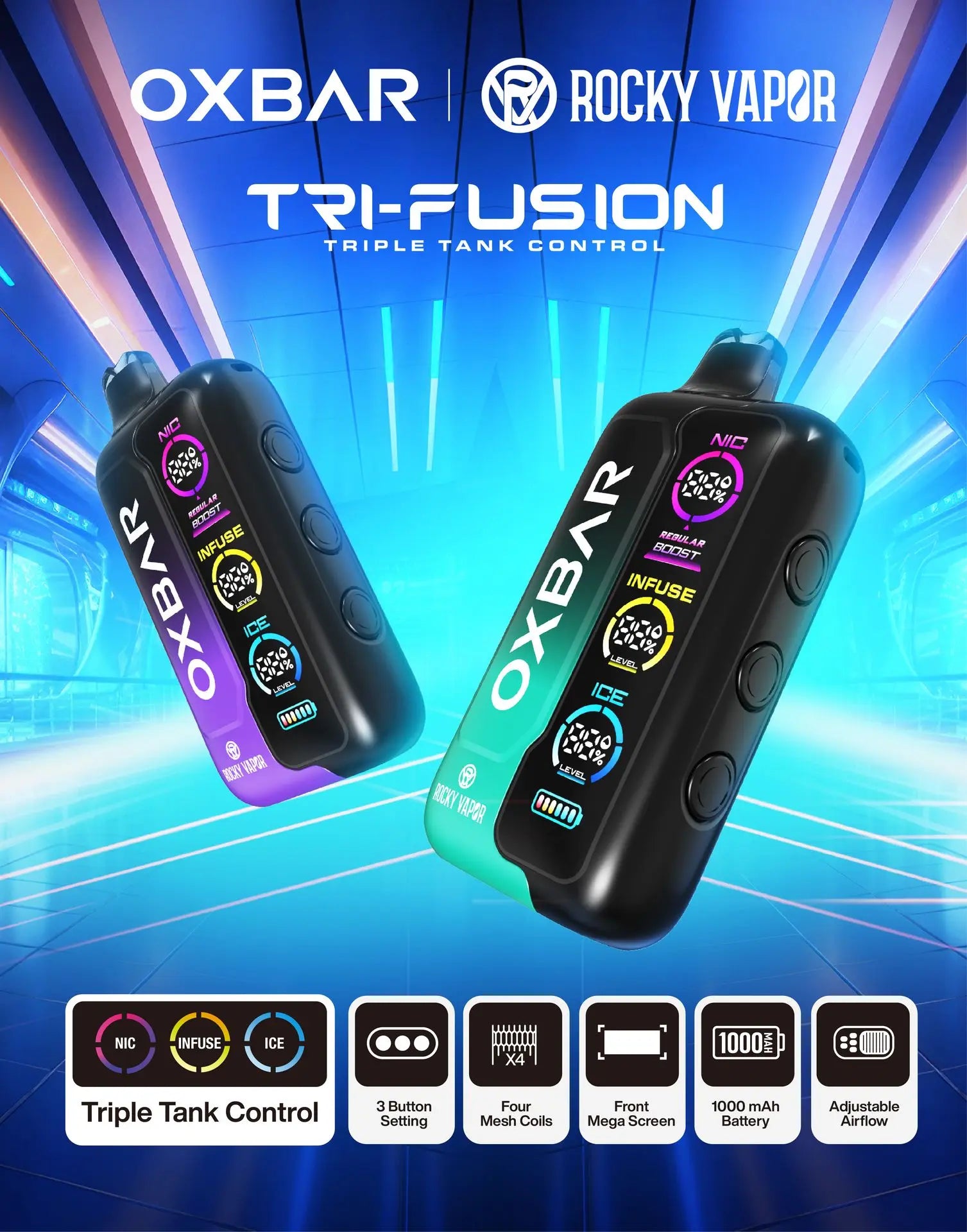 Oxbar Tri Fusion 45k/20mg/30ml