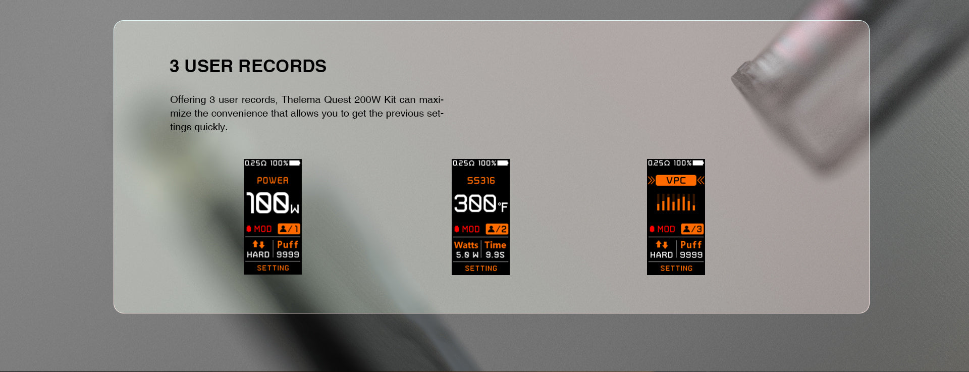 Lost Vape Thelema Quest Box Mod 200W