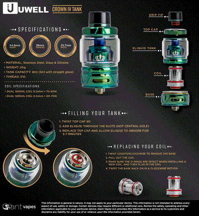 UWell Crown 5 Sub Ohm Tank